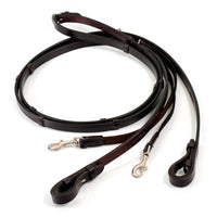 Notched Leather Reins - Balanced Support Reins