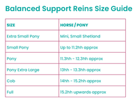 Coloured Rubber Training Reins - Balanced Support Reins