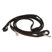 Plaited Leather Reins - Balanced Support Reins