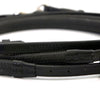 Black full rubber balanced support reins